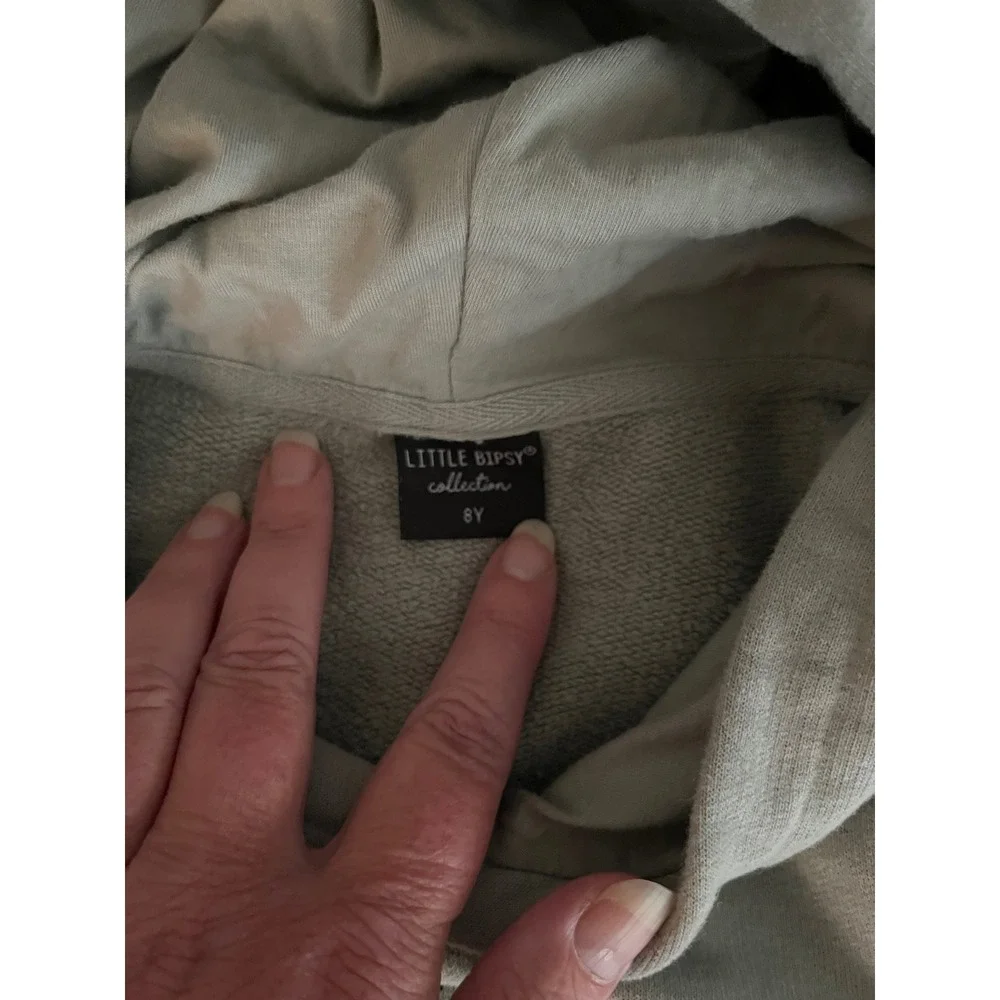 Little Bipsy Kids Bethel Back to Life Jesus You Are Mine Sage Green Hoodie 8Y